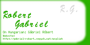 robert gabriel business card