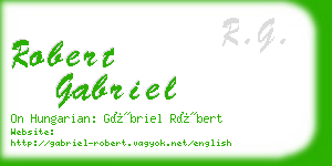 robert gabriel business card